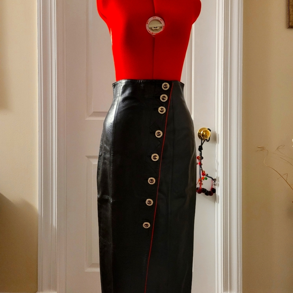 Genuine Leather Skirt